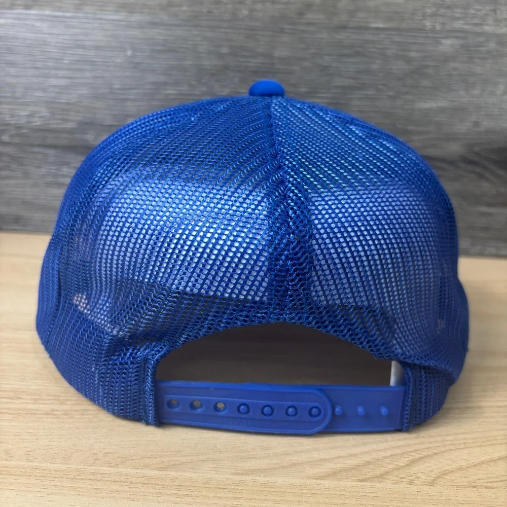 Vintage Bijur Hat Cap Snapback Blue Trucker‎ Adjustable